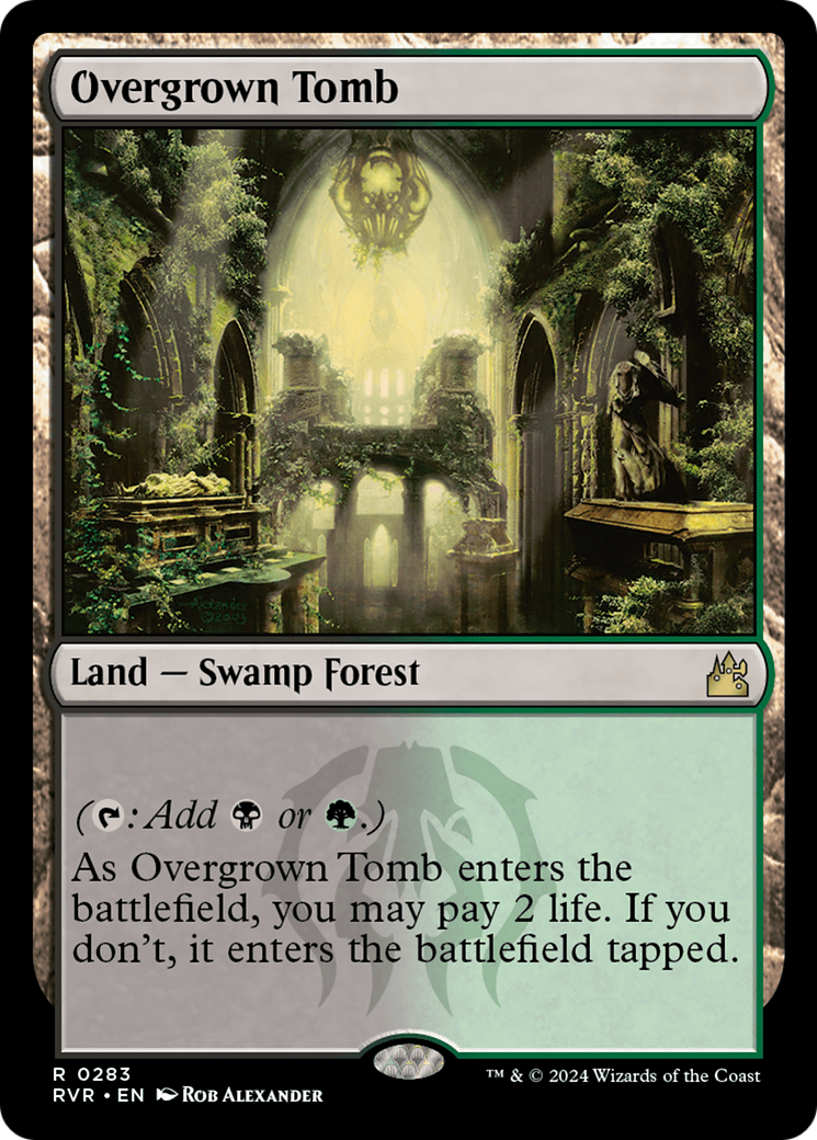 Overgrown Tomb (283) Foil - Ravnica Remastered