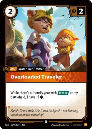 Overloaded Traveler (072) Foil - Radiance