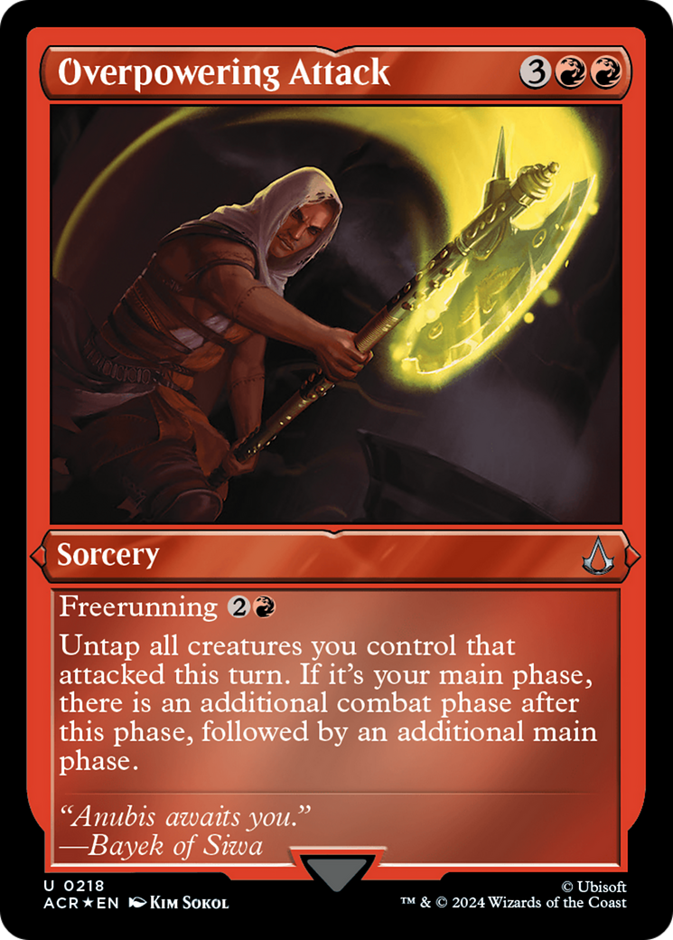 Overpowering Attack (218) Etched Foil - Assassin's Creed