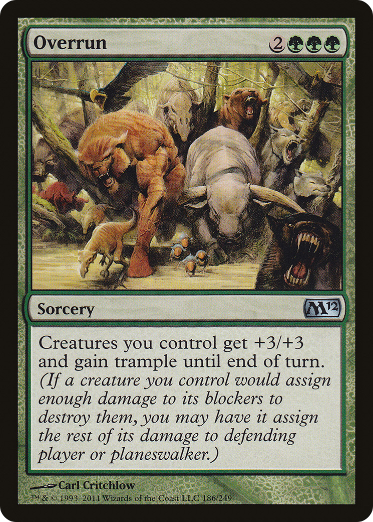 Overrun (186) Foil - Magic 2012