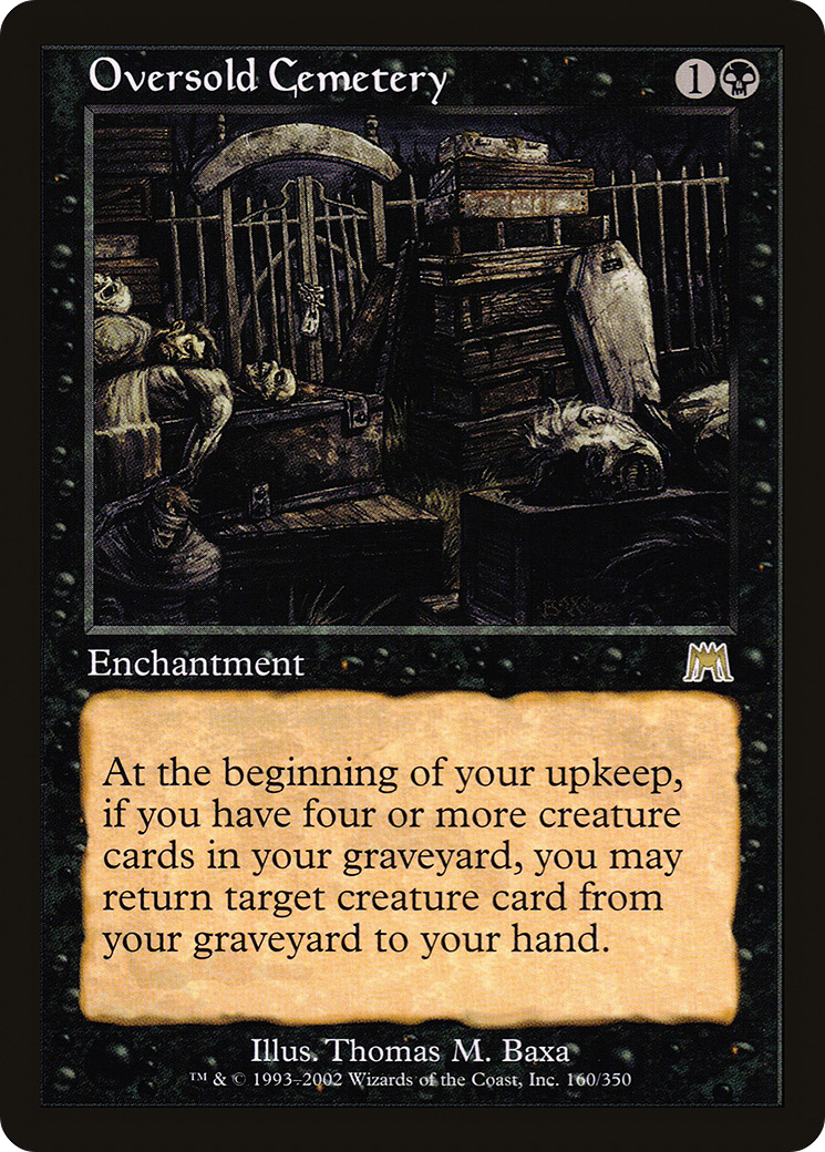 Oversold Cemetery (160) Foil - Onslaught