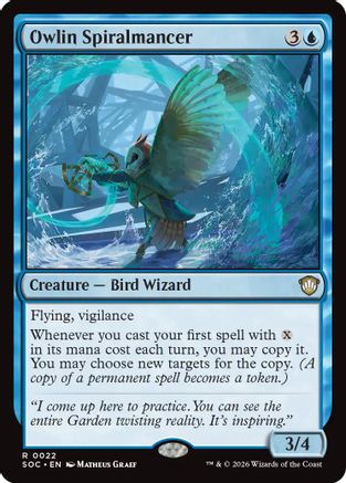 Owlin Spiralmancer (022) - Commander: Secrets of Strixhaven