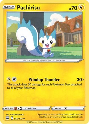 Pachirisu (52) Reverse Holofoil - Brilliant Stars