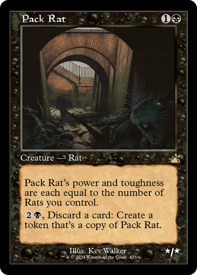 Pack Rat (Retro) (455) Foil - Ravnica Remastered