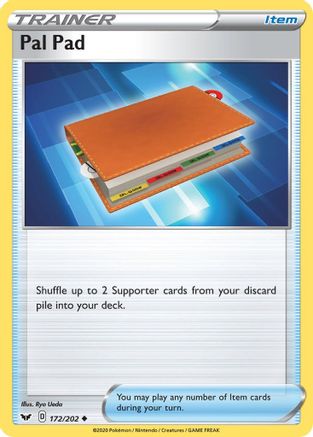 Pal Pad (172) Reverse Holofoil - Sword & Shield