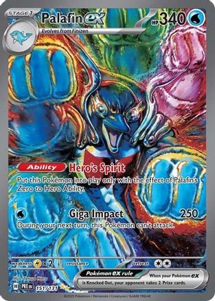 Palafin ex (Alternate Full Art) (151) Holofoil - Prismatic Evolutions