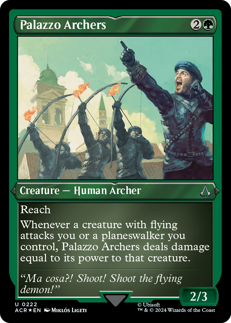 Palazzo Archers (222) Etched Foil - Assassin's Creed