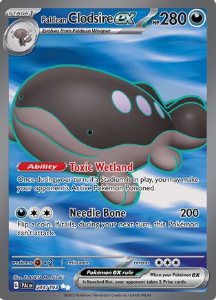 Paldean Clodsire ex (Full Art) (244) Holofoil - Paldea Evolved