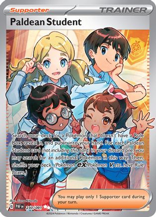 Paldean Student (Full Art) (230) Holofoil - Paldean Fates