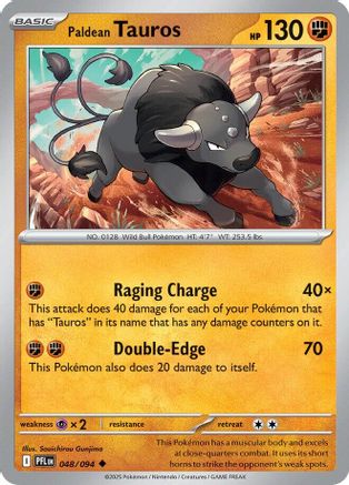 Paldean Tauros (48) - Phantasmal Flames