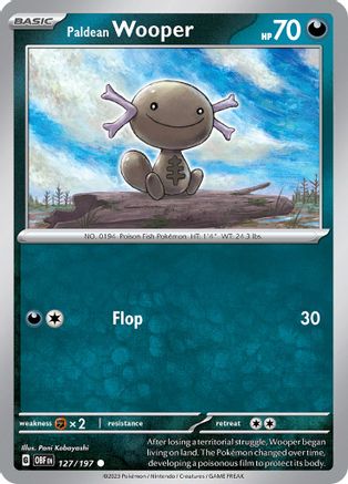 Paldean Wooper (127) - Obsidian Flames