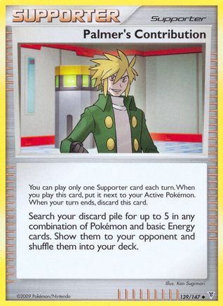 Palmer's Contribution (139) Reverse Holofoil - Supreme Victors