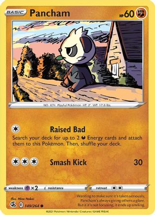 Pancham (149) Reverse Holofoil - Fusion Strike