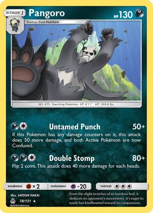 Pangoro (78) Reverse Holofoil - Forbidden Light
