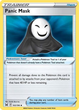 Panic Mask (165) Reverse Holofoil - Lost Origin