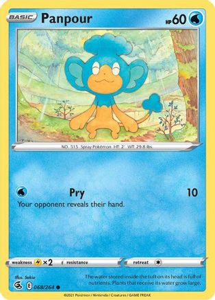 Panpour (68) Reverse Holofoil - Fusion Strike