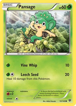 Pansage (10) - XY Base Set