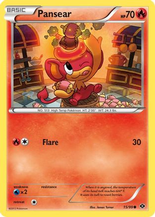 Pansear (15) Reverse Holofoil - Next Destinies