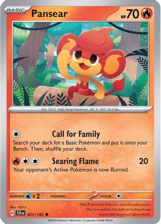 Pansear (21) Reverse Holofoil - Stellar Crown