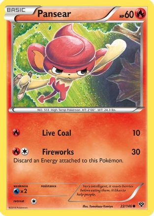 Pansear (22) Reverse Holofoil - XY Base Set