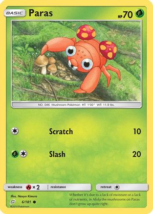 Paras (6) Reverse Holofoil - Team Up