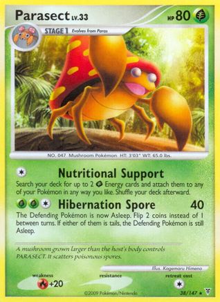 Parasect (38) Reverse Holofoil - Supreme Victors