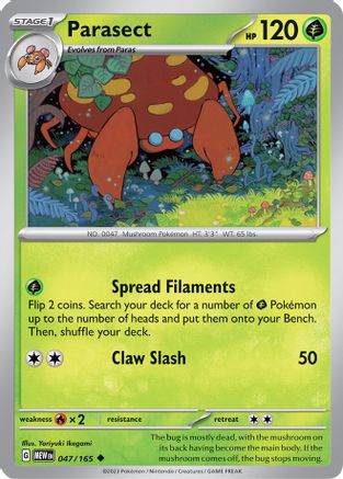 Parasect (47) Reverse Holofoil - 151