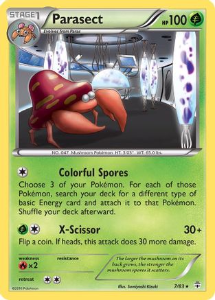 Parasect (7) Reverse Holofoil - Generations