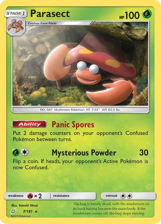 Parasect (7) Reverse Holofoil - Team Up