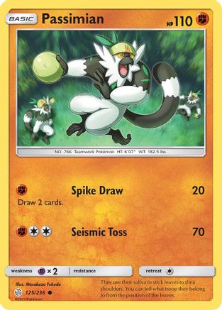 Passimian (125) Reverse Holofoil - Cosmic Eclipse