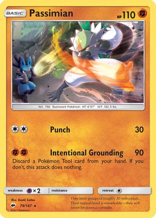Passimian (79) Reverse Holofoil - Burning Shadows