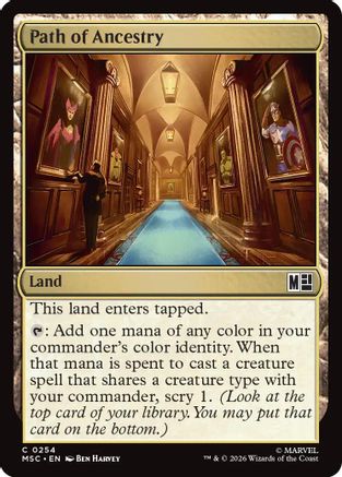 Path of Ancestry (254) Surge Foil - Commander: Marvel Super Heroes
