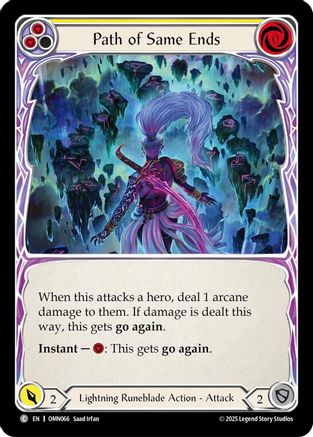 Path of Same Ends (Yellow) (OMN066) Rainbow Foil - Omens of the Third Age