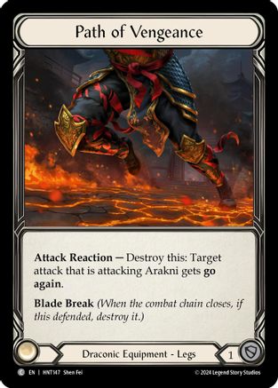 Path of Vengeance (HNT147) Cold Foil - The Hunted