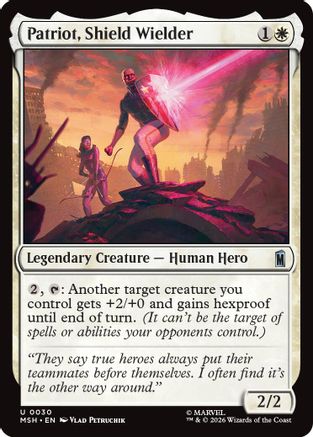 Patriot, Shield Wielder (030) Foil - Marvel Super Heroes
