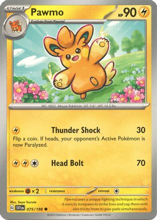 Pawmo (75) Reverse Holofoil - Scarlet & Violet