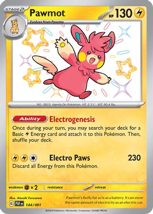 Pawmot (144) Holofoil - Paldean Fates