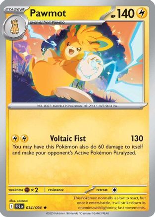 Pawmot (34) Holofoil - Phantasmal Flames