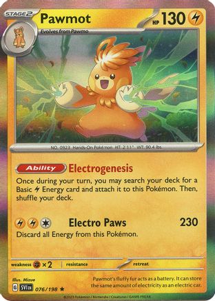 Pawmot (76) Reverse Holofoil - Scarlet & Violet
