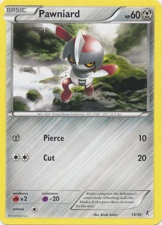 Pawniard (13) - Trainer Kit: Bisharp & Wigglytuff