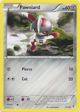 Pawniard (21) - Trainer Kit: Bisharp & Wigglytuff