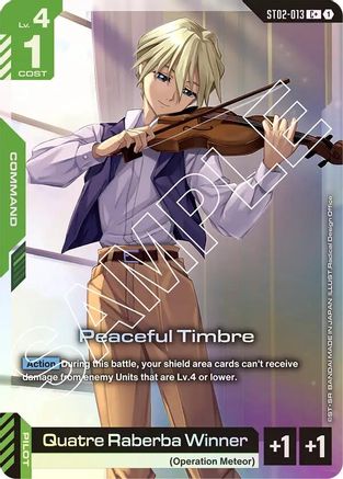 Peaceful Timbre (C+) (ST02-013) Holofoil - Starter Deck 02: Wings of Advance