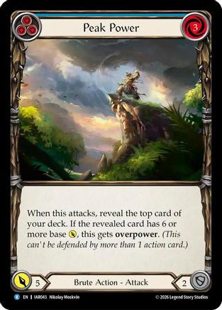 Peak Power (Blue) (IAR043) Rainbow Foil - Usurp the Shadow Throne