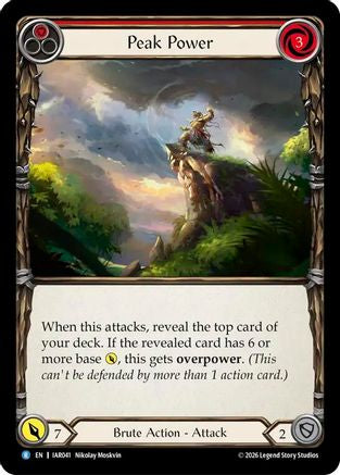 Peak Power (Red) (IAR041) Rainbow Foil - Usurp the Shadow Throne