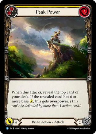 Peak Power (Yellow) (IAR042) Rainbow Foil - Usurp the Shadow Throne