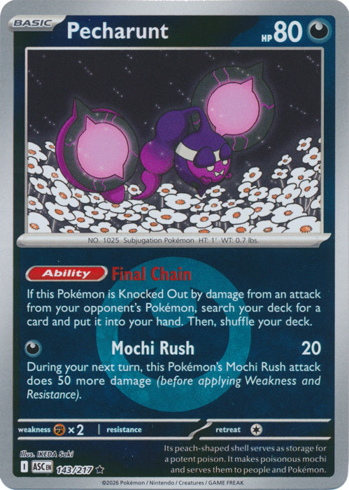 Pecharunt (Energy Symbol Pattern) (143) Reverse Holofoil - Ascended Heroes