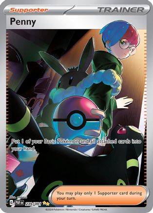 Penny (Alternate Full Art) (239) Holofoil - Paldean Fates