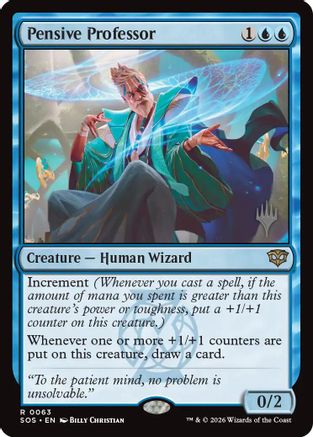 Pensive Professor (Promo Pack) (063) - Secrets of Strixhaven