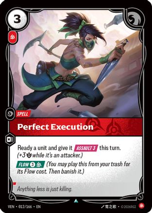 Perfect Execution (012) Foil - Vendetta