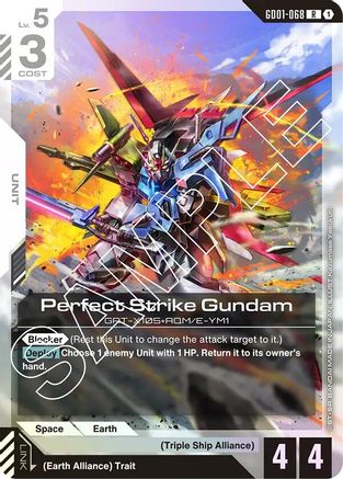 Perfect Strike Gundam (GD01-068) Holofoil - Newtype Rising